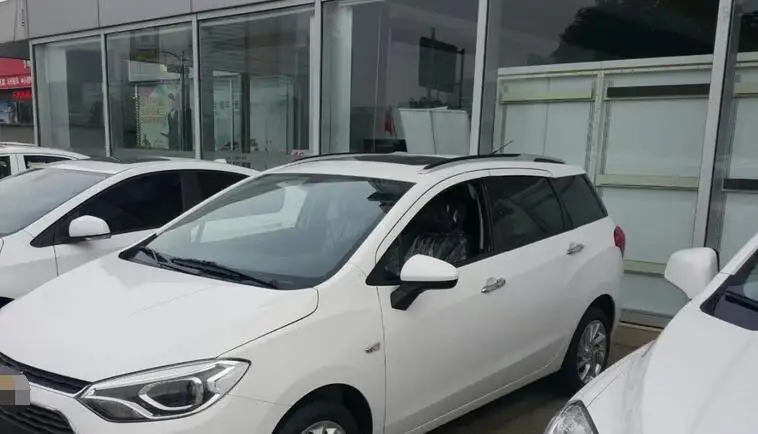 Серебристое украшение на крышу боковые рейлинги, перекладины для Chevrolet LOVA RV