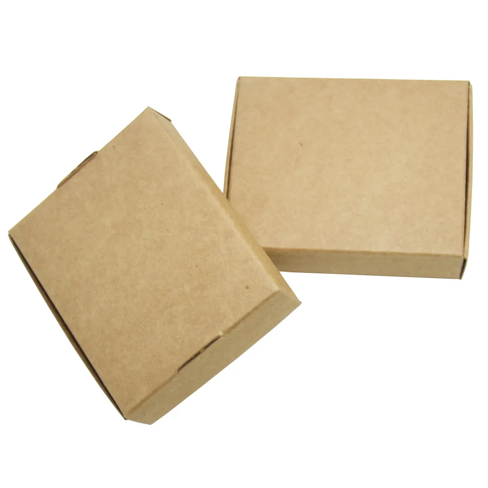 25Pcs 13*9.5*3cm kraft paper craft box small cardboard packing/package candy gift card photos packaging boxes | Дом и сад