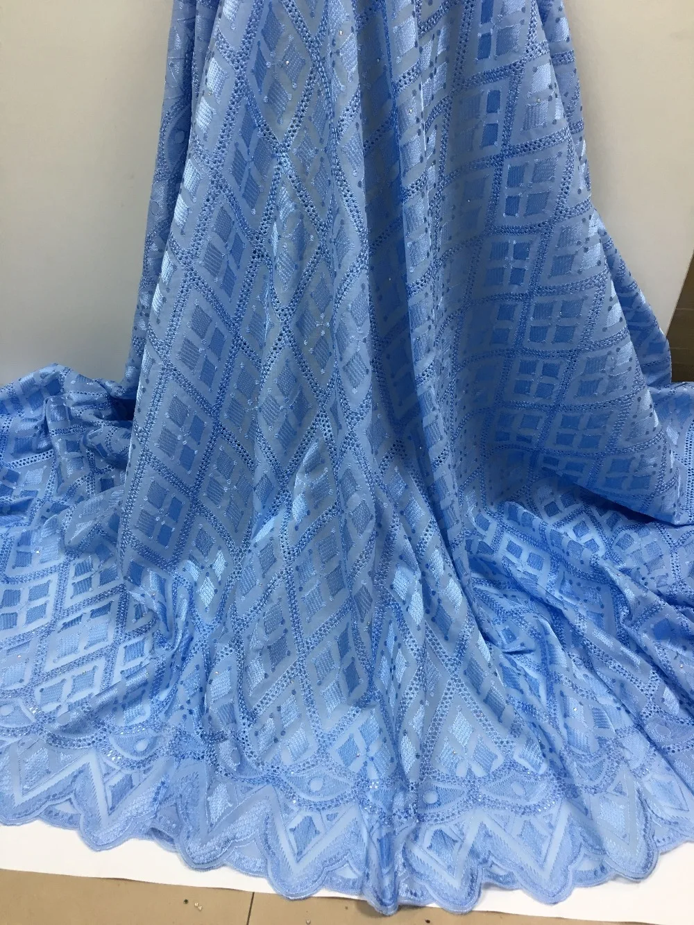 1 ярдов/партия. 2018 новый дизайн французское клетчатое кружево нигерийская