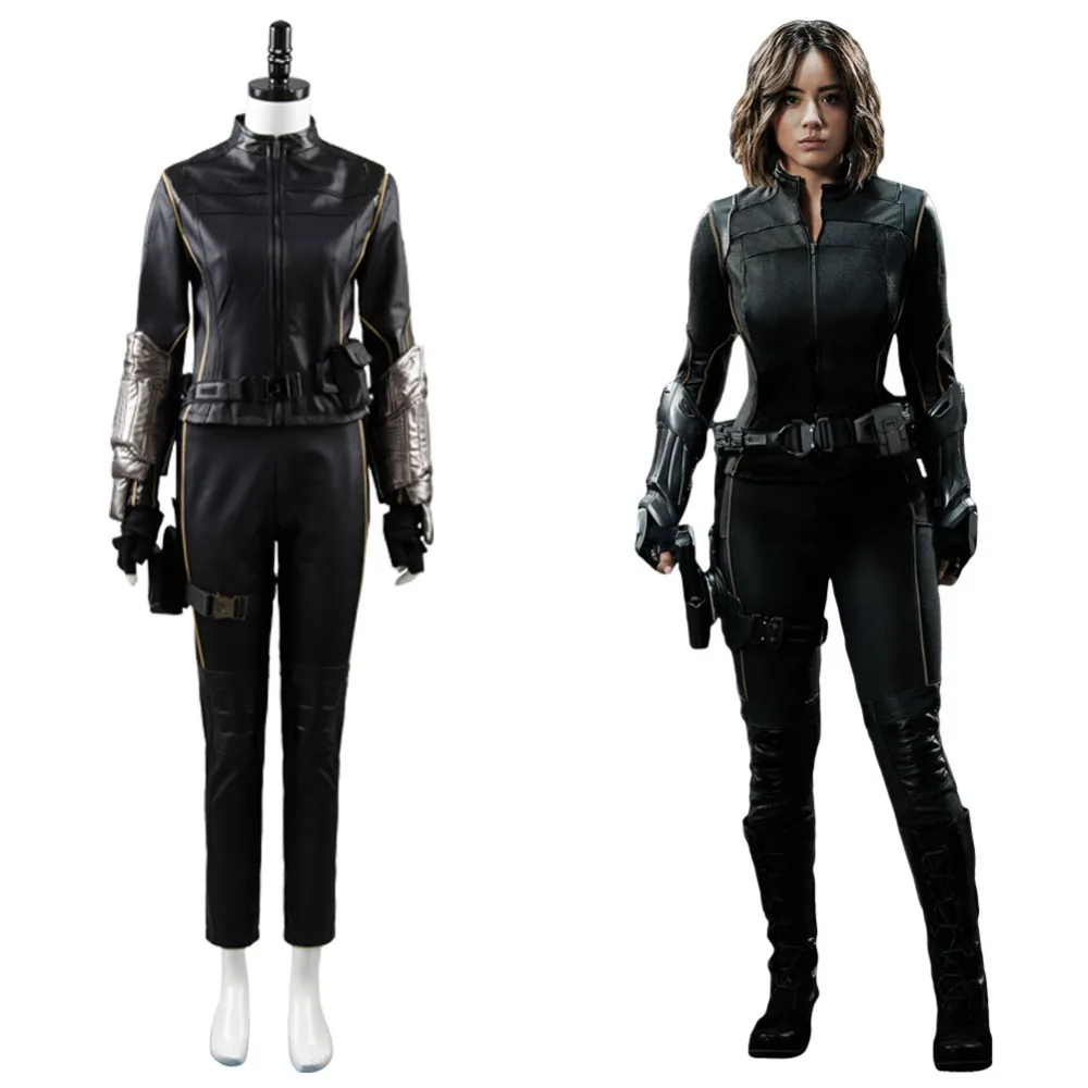 Высокое качество агенты щита S. H. I. E. L. D Quake Дейзи Джонсон костюм в стиле Skay супергероя Косплей Рождество Хэллоуин полный комплект