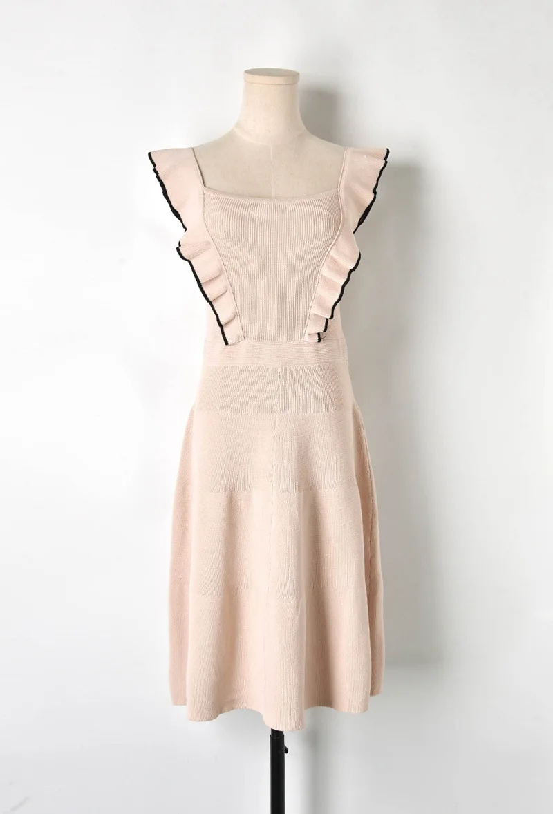 2019 сексуальная летняя одежда с оборками Горячая Женское платье без рукавов