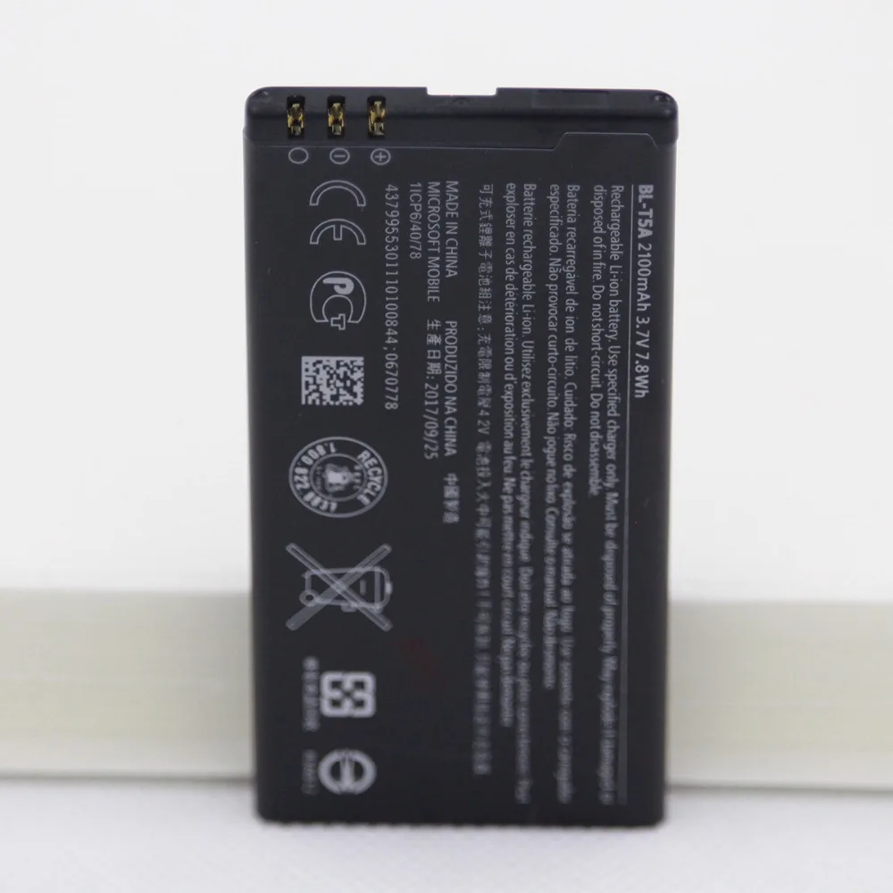 Батарея для телефона Nokia Microsoft Lumia 2100 Lumia550 BL-T5A внутренняя сменная батарея
