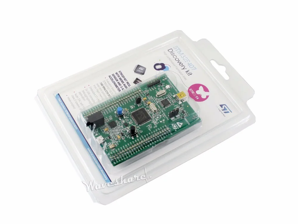 ST оригинальный STM32F4DISCOVERY/STM32F407G DISC1 набор Discovery для серии STM32 F4 с микроконтроллером