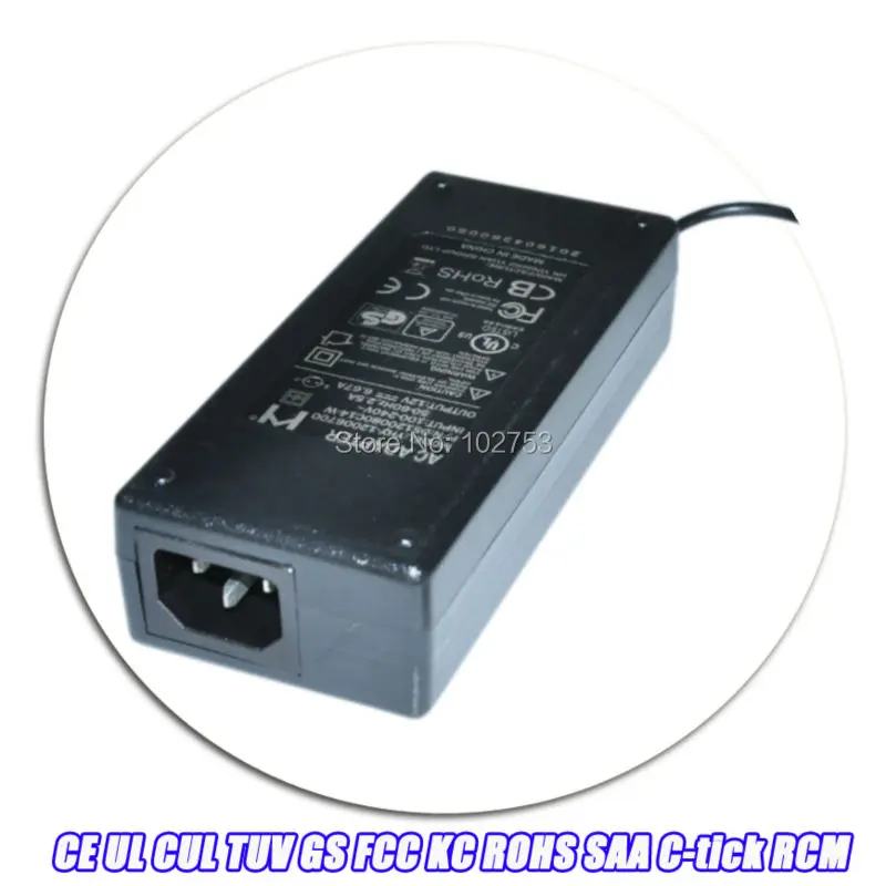 100-240 В 2a 50-60 Гц адаптер 12 вольт 8 amp ac dc питания постоянного тока 5521 баррель разъем 1.2