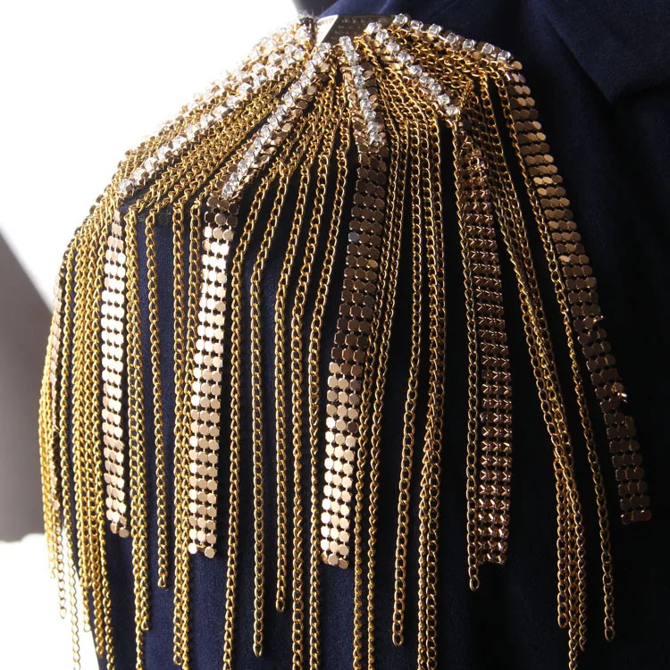 Epolette/epolet shoulder/charreteras/bling ручной работы kpop одежда аксессуары костюм украшения Броши/broches/brosche