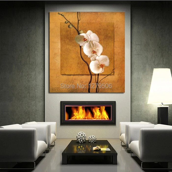 Горячая Распродажа Ручная работа Классическая цветок картина написанная