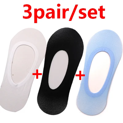 3pair 1/3/4/5 пар Для женщин носки для девочек шлёпанцы для женщин женская обувь на следы женская обувь с закрытым носком, носки-невидимки, носки-башмачки в летнем стиле - Цвет: 3pair