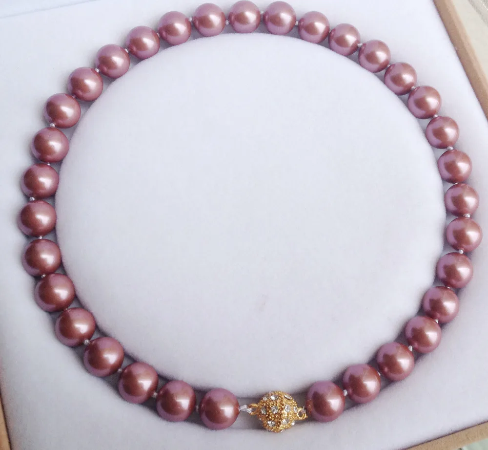 Prett милое женское ожерелье на свадьбу бесплатная доставка 12 мм круглая жемчужная