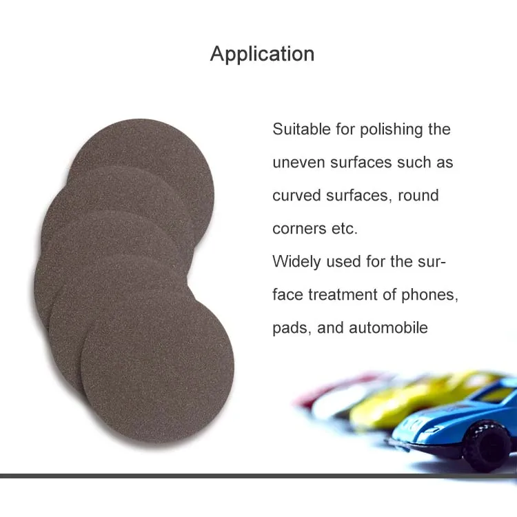 

5Pcs 5 Inch 125mm Ceramic Sand Sponge Sandpaper Sanding Disc Red Hook and Loop 300-1500 Grit for Polishing & Grinding