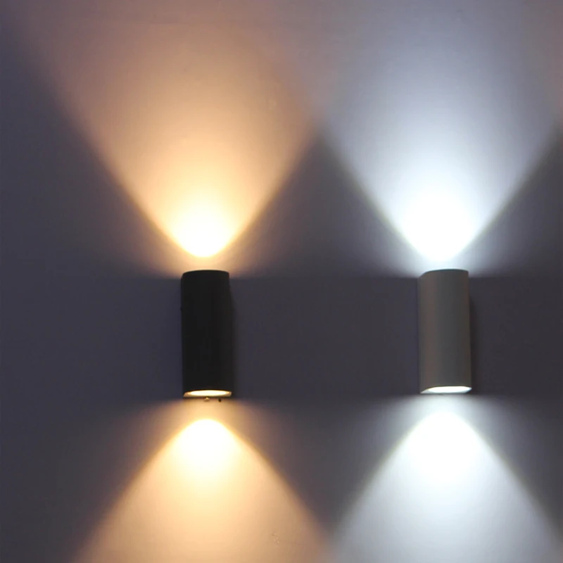 

IP65 Outdoor waterproof bollard cob Led wall light two head , balcony led wall lamp 6W 10W, warm white, cool white