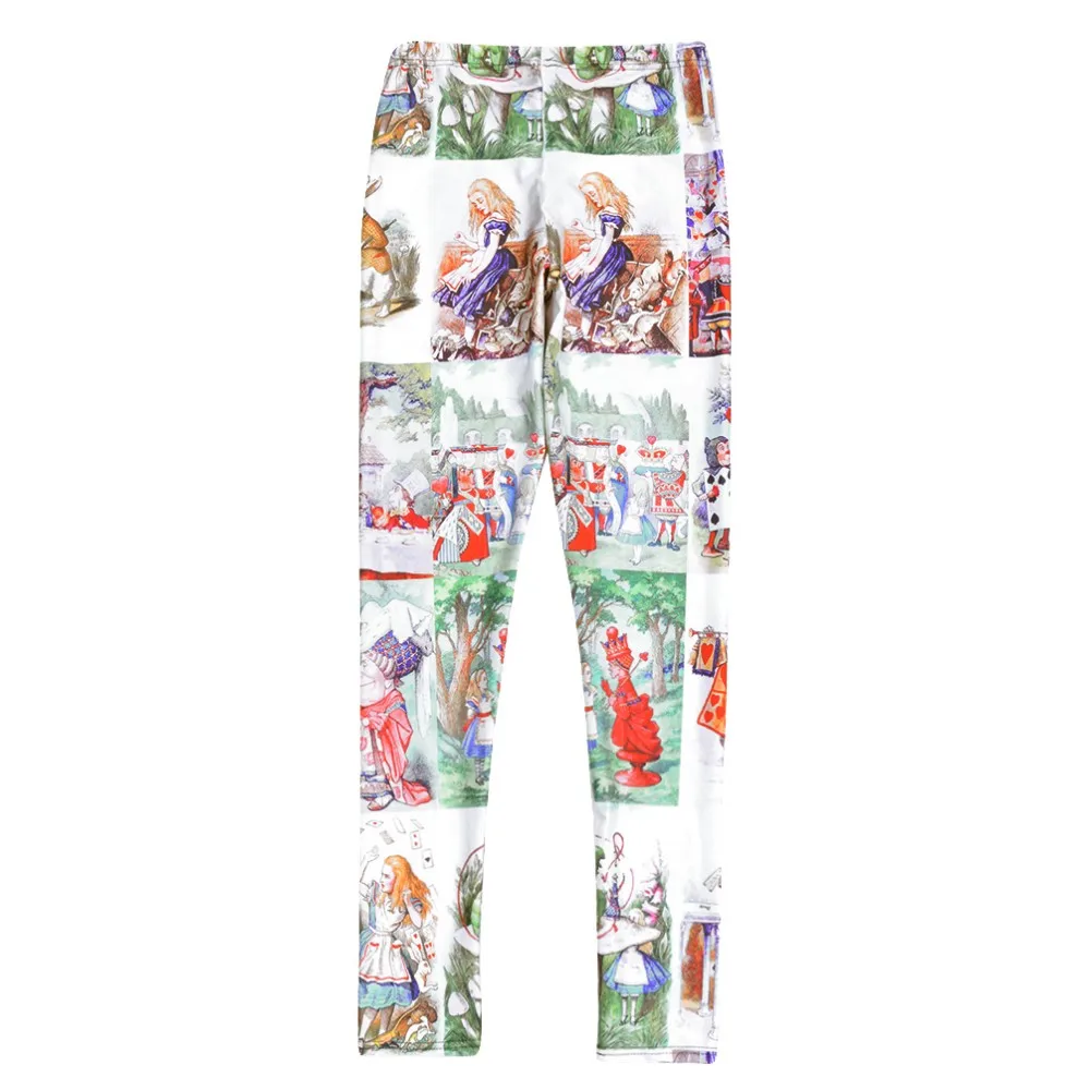 Модные новые стильные модные опт женские сексуальные леггинсы Алиса в стране