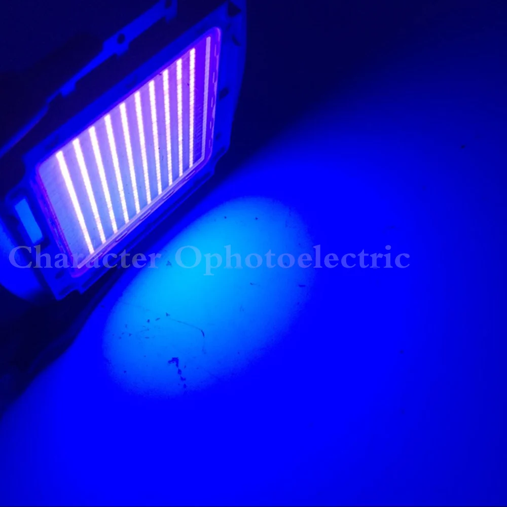 Высокомощный светодиодный Светодиодный УФ-чип 365nm 370nm 380nm 395nm свет 100 W 150 W 200 W Ультрафиолетовый светодиодный для сушки ногтей