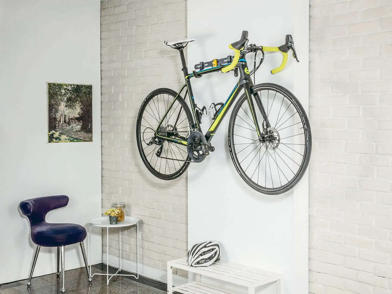 Topeak TW017 подвесной стеллаж для шоссейного велосипеда, настенный держатель для горного велосипеда, держатель для велосипеда, внутренний крючок, вешалка