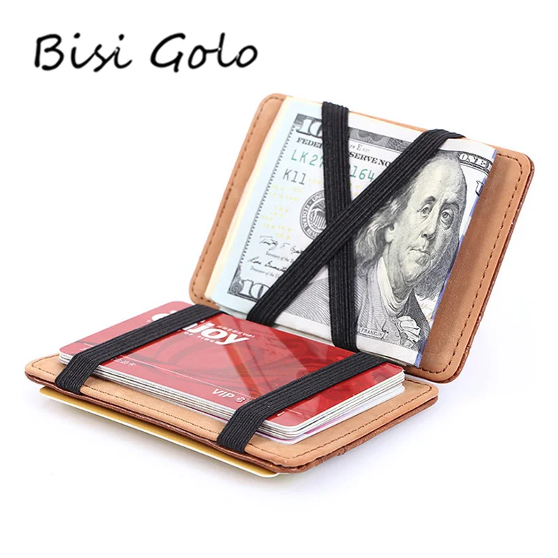 BISI GORO/2018 Винтаж держатель для карт высокое качество кожа Волшебные Кошельки Мини