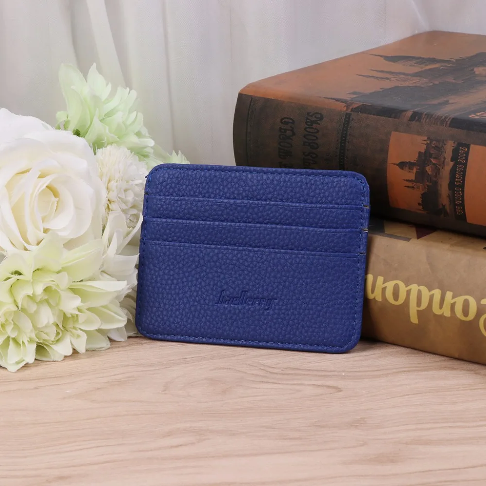 Baellerry 1 шт мужские 3 кредитные карты бизнес карман тонкий ID Кредитные карты бумажник для денег 6 цветов