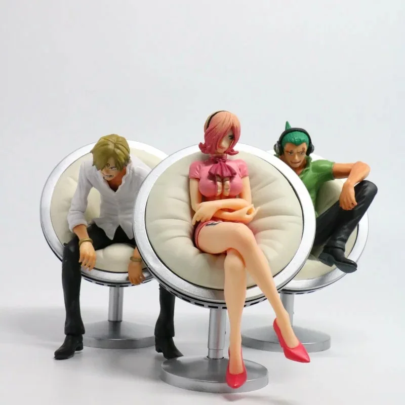 11 см японская Классическая Аниме Фигурка один кусок Vinsmoke Reiju/Yonji/Niji/Sanji Сидящая ver