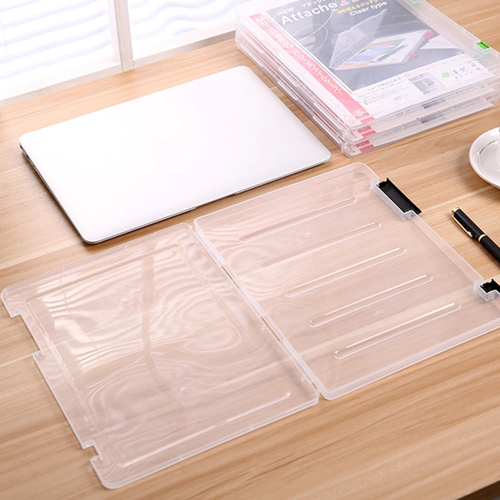 Прозрачная коробка для хранения файлов а4 прозрачные пластиковые футляры
