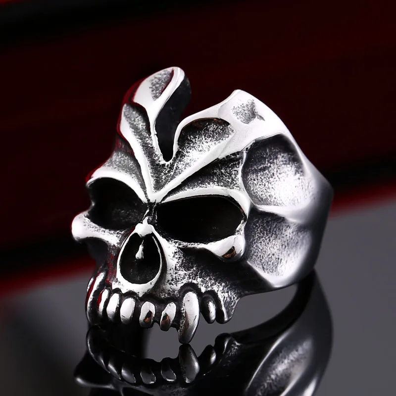 

Stainless Steel ring skull Ring For Man wholesale jewelry Dropshipping