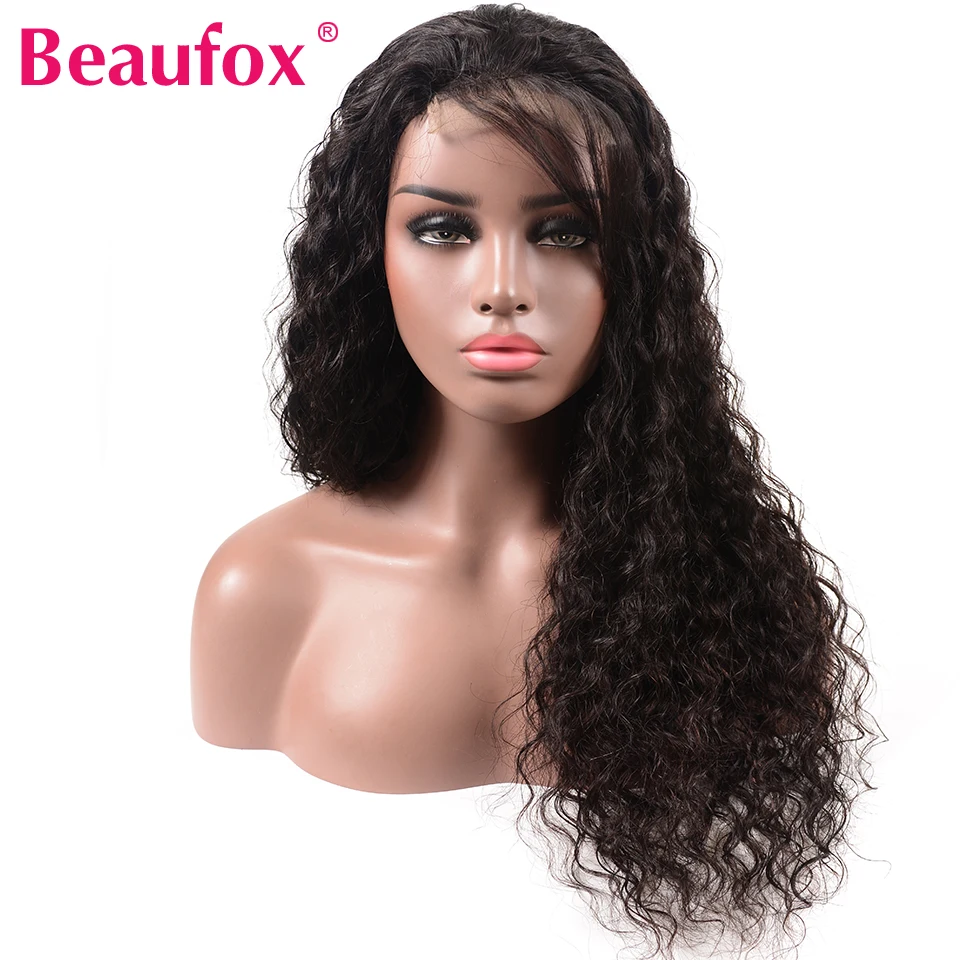 Beaufox 4*4 дюйма U часть парик человеческих волос парики для черных женщин