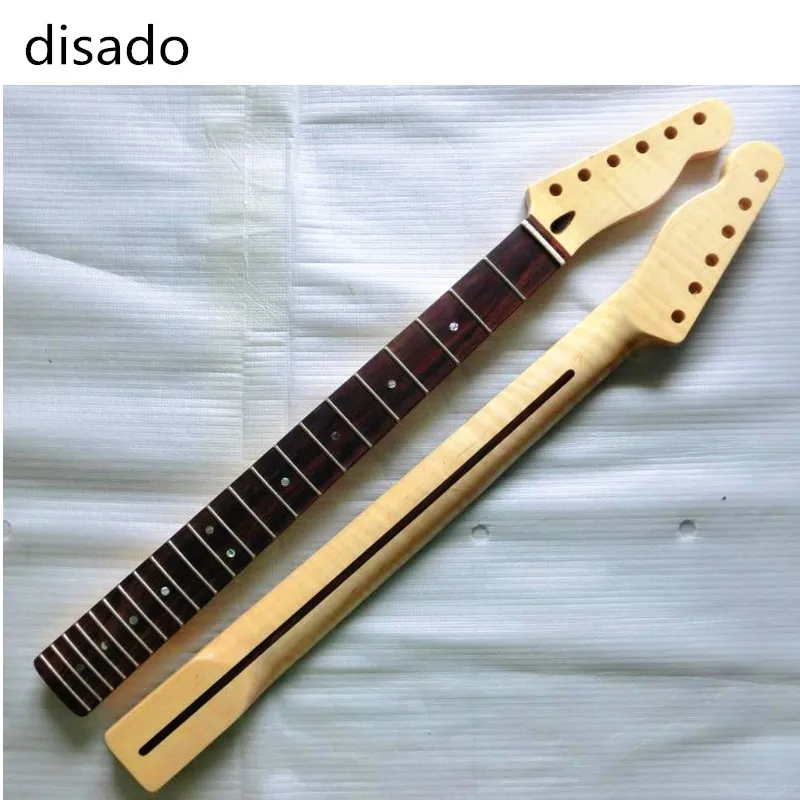 Дисадо 22 лада гриф из кленового розового дерева с пламенем тигра электрогитара