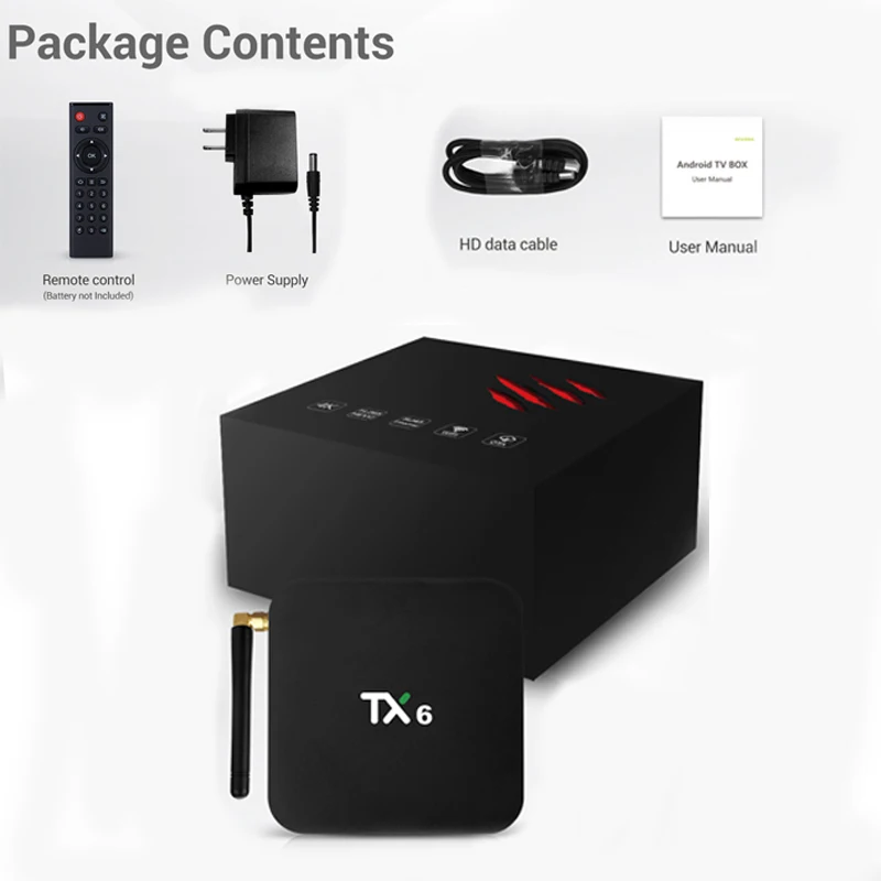 TANIX TX6 Android 9 0 Смарт ТВ коробка AllWinner H6 4g Оперативная память 32g 64g Встроенная 4 ядра DDR3