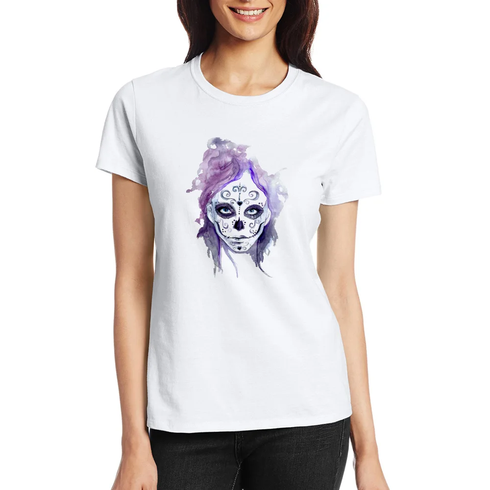 2017 Модель Плеснул Красоты Призрак Напечатаны Фьюжн Женщины Партия Подарок