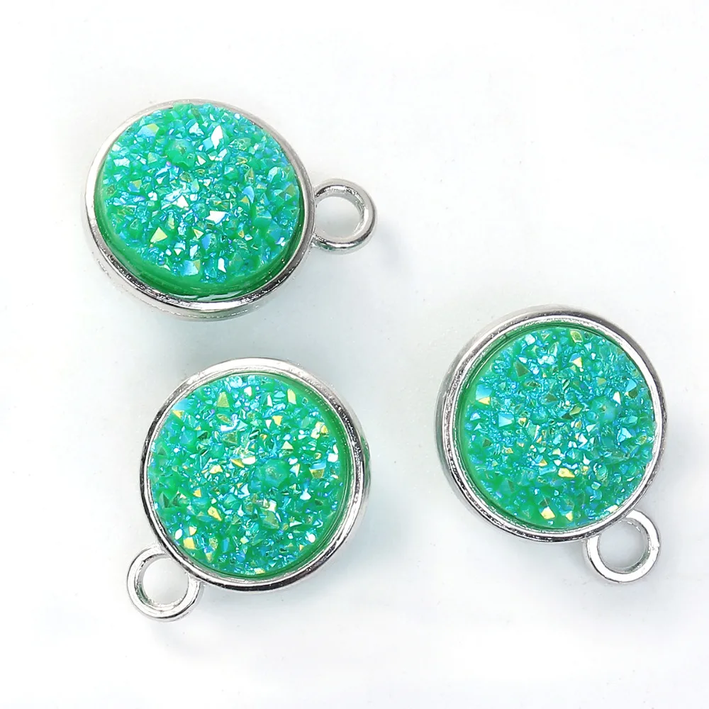 DoreenBeads 5 шт. ручной работы купольное уплотнение из смолы кабошоны круглые кулоны