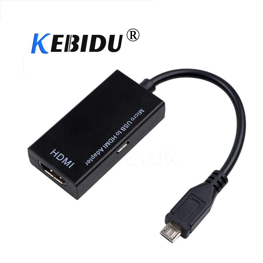 Kebidu Micro USB к HDMI Кабель-адаптер для мужчин и женщин 1080P HD для MHL устройства Адаптеры HDTV для samsung Galaxy HUAWEI