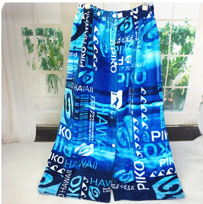 1 шт., 80X120 см, хлопок, полотенце, пригодное для носки, мягкое, водопоглощающее, регулируемое, эластичное, с кнопкой, для салона красоты, юбка, полотенце, T7 - Цвет: design 5