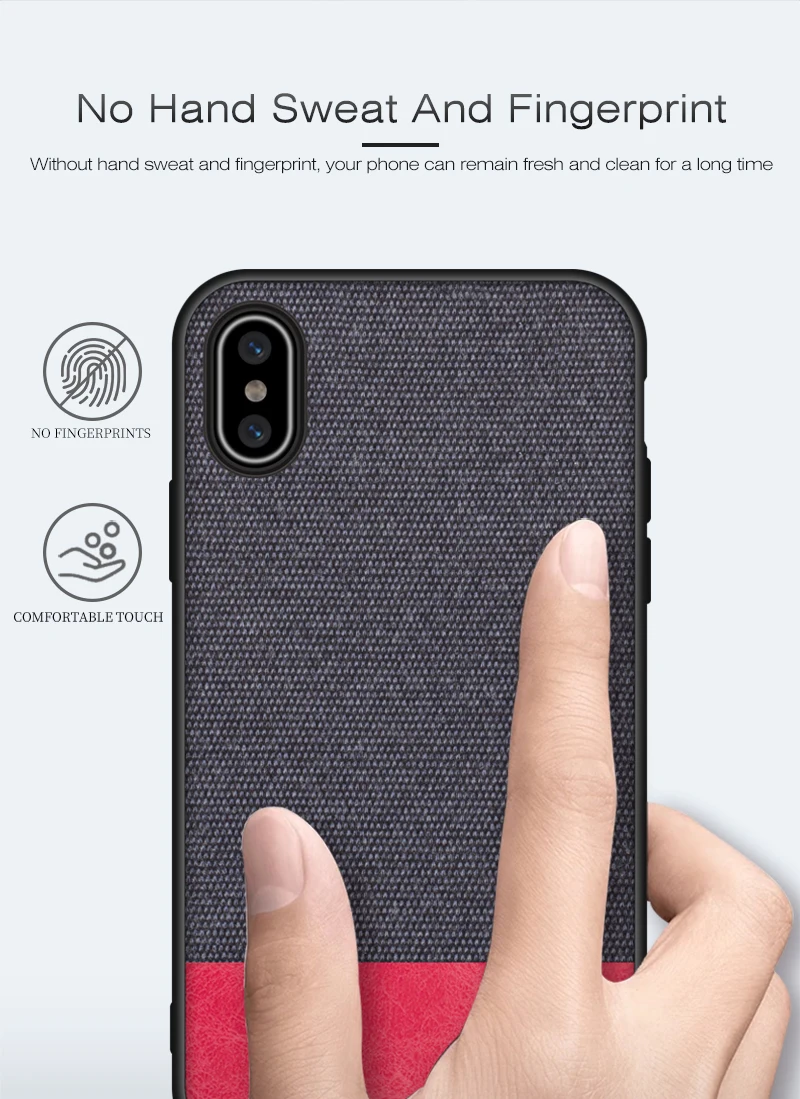 Для Iphone XR чехол, мягкий силиконовый край, роскошный тканевый чехол для Iphone XS Max, текстильный Хлопковый чехол для Iphone x 7 8 Plus 6 6s