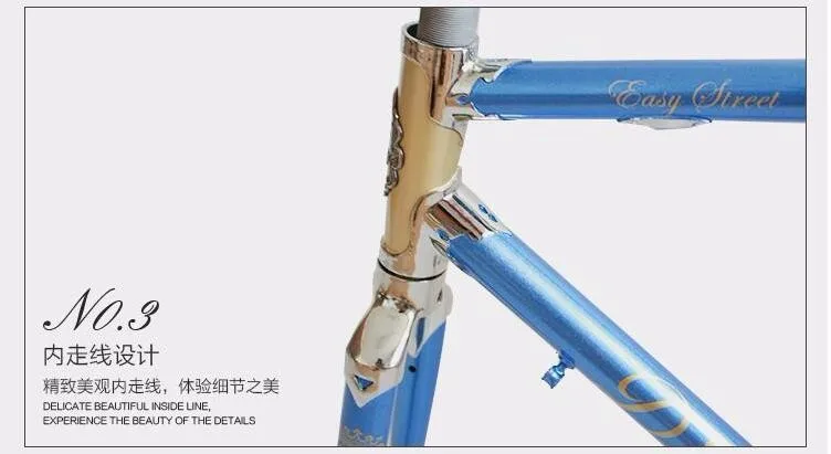 Reynolds 525 хромированная молибденовая стальная рама 700C велосипедные гонки на дорогах рама в рамке Настройка рамы велосипеда