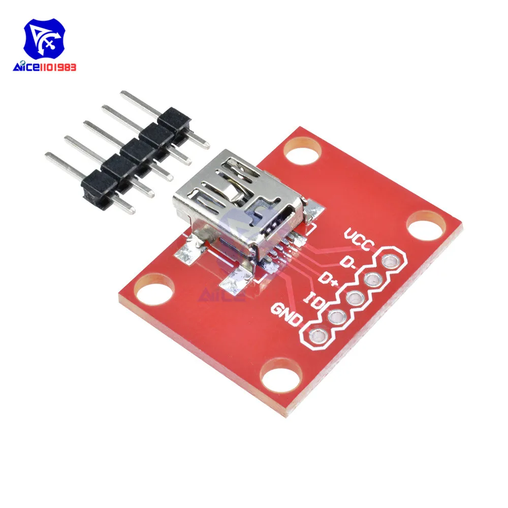 Мини usb разделочная плата модуль преобразователя питания с Pin|Интегральные схемы|