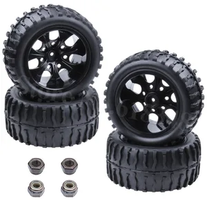 4 шт. 115 мм Bigfoot шины и колесные диски Набор шестигранных: 12 мм для HPI HSP Гонки Redcat 110 монстр грузовик