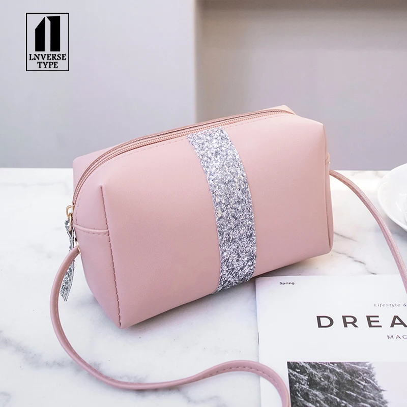 Маленькая наволочка для девочек женская сумка мессенджер модная однотонная