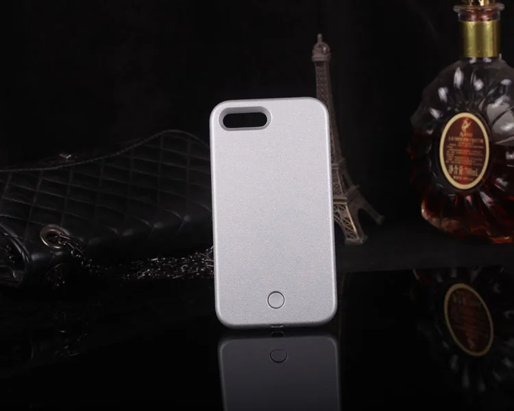 Светильник светящийся чехол для телефона для iPhone x чехол фото заполняющий светильник артефакт для iPhone 7 плюс селфи мобильный корпус для iPhone 6 Чехол чехол s - Цвет: Silver