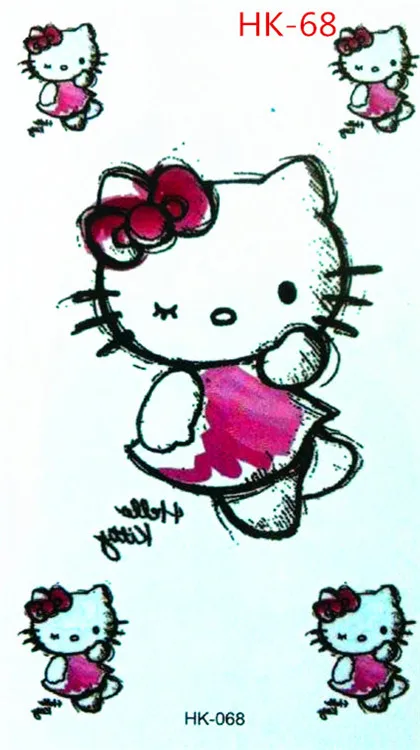 HK 68 новый дизайн временные водостойкий боди арт хна черные металлические части