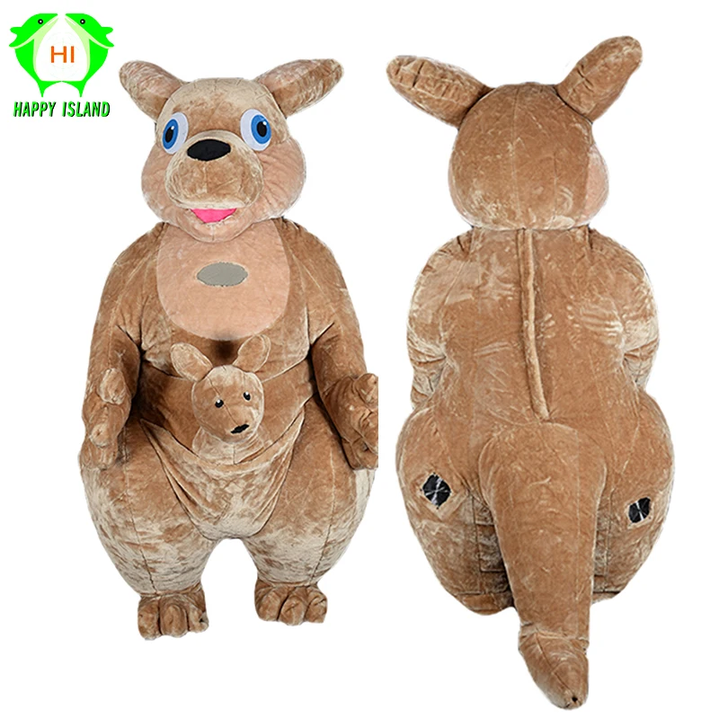 2 м мультяшный плюшевый кенгуру надувные маскарадные костюмы для взрослых