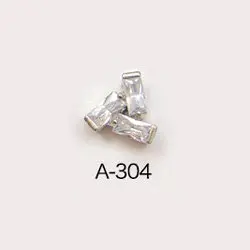 A304 Новинка, 5 шт., высочайший уровень, аксессуары для дизайна ногтей из циркониевого сплава, роскошные циркониевые хрустальные украшения для салона ногтей, алмазные подвески для красоты ногтей - Цвет: A304