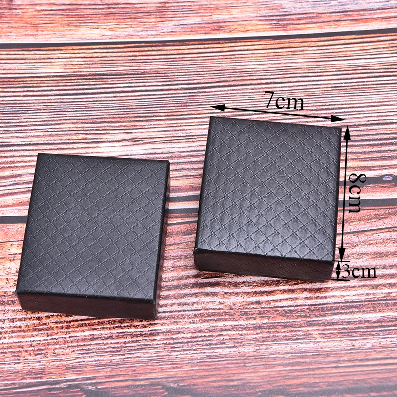 Черный алигатор шаблон Прочный коробки для вручения подарков Чехол браслета