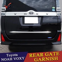 abs chrome rear gate garnish trunk lid cover trim for toyota noah voxy 80 series 2014 2015 2016 2017 2018 car styling accessorie