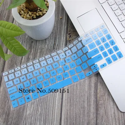 Gradual Blue 15,6 дюймов мягкая силиконовая клавиатура защитная крышка для ASUS VivoBook S530 X530 S15-S5300U/F Y5100UB FN UN S5300UN8550 8250 - Цвет: Gradual Blue