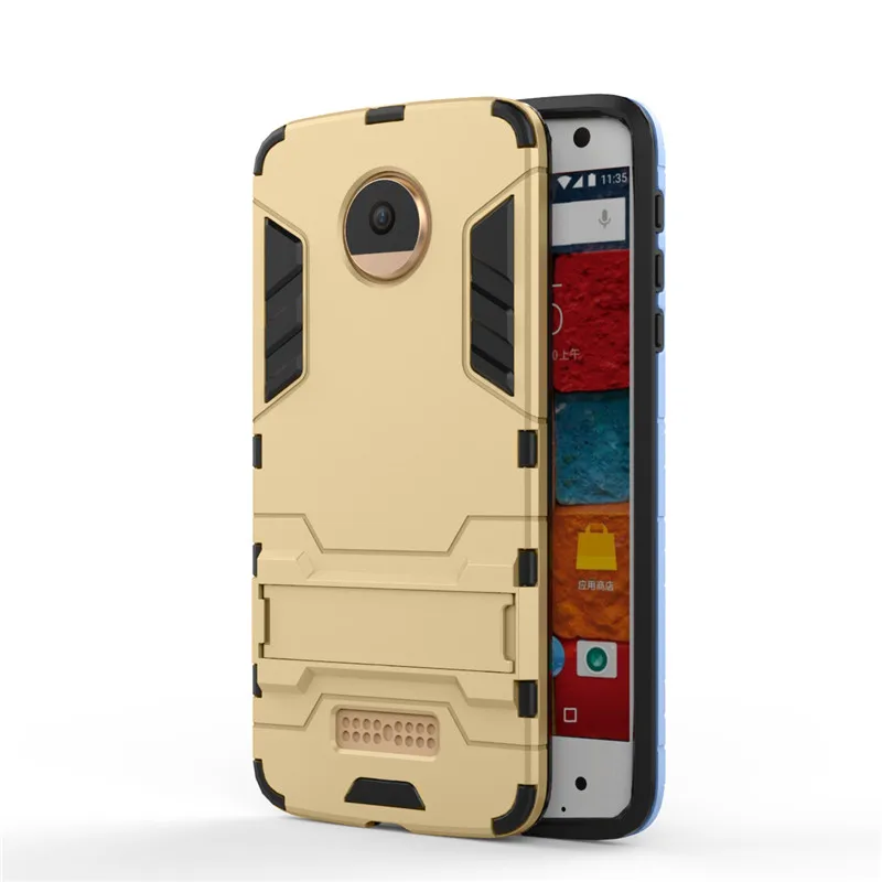 Для Moto X4 Телефон Дело Роскошные Робот Броня Hybrid Силикон Рама и пластика Задняя