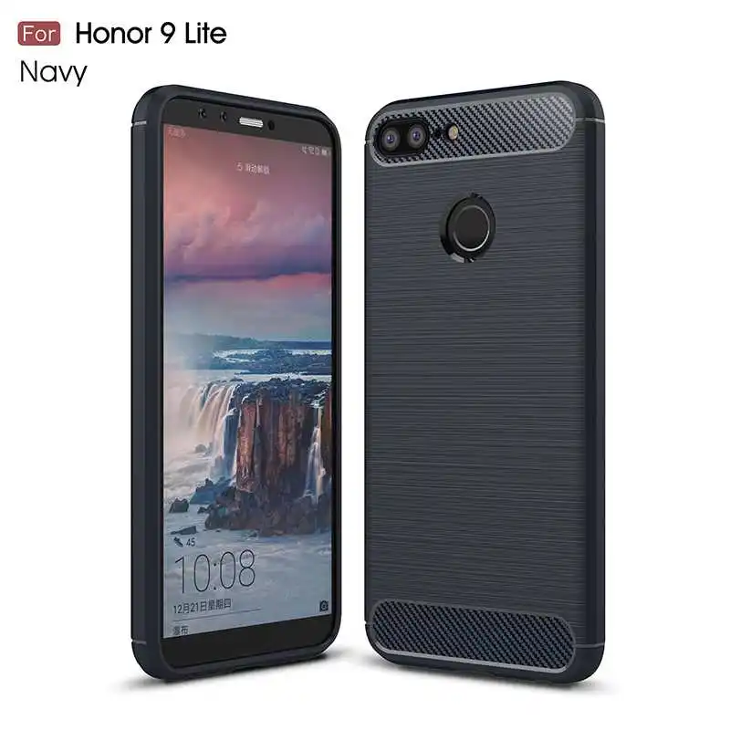Модный противоударный мягкий силиконовый чехол Mokoemi 5,6" для huawei Honor 9 Lite, чехол для huawei Honor 9 Lite, чехол для телефона - Цвет: Navy Blue