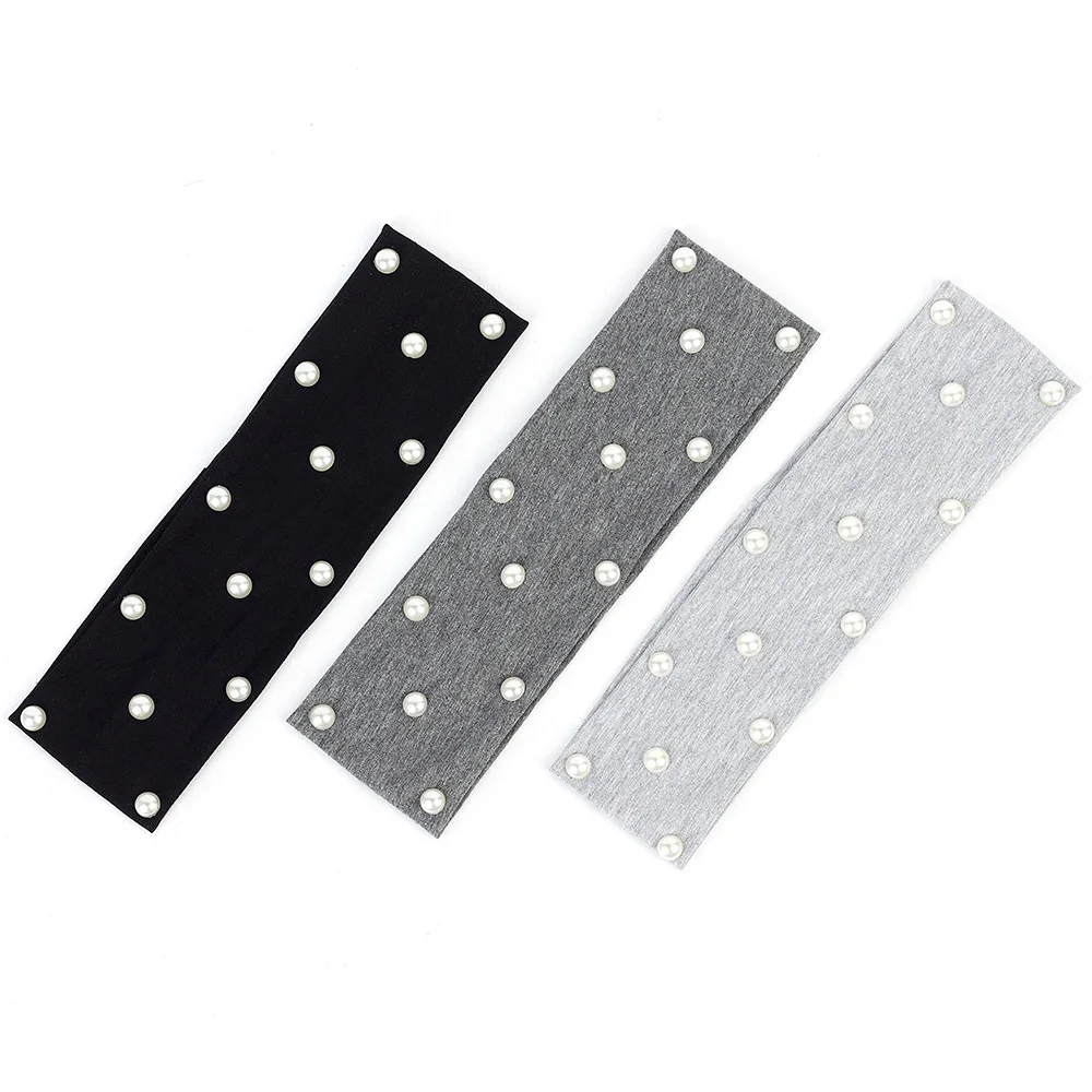 Geebro 2019 Новая мода летняя хлопковая эластичная повязка на голову тюрбан для