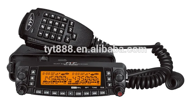 Горячее предложение! TYT TH-9800, Дальняя Автомобильная рация, мобильная рация 100 км, покрытие VV, VU, UU, четырехдиапазонный двухсторонний радиоретранслятор