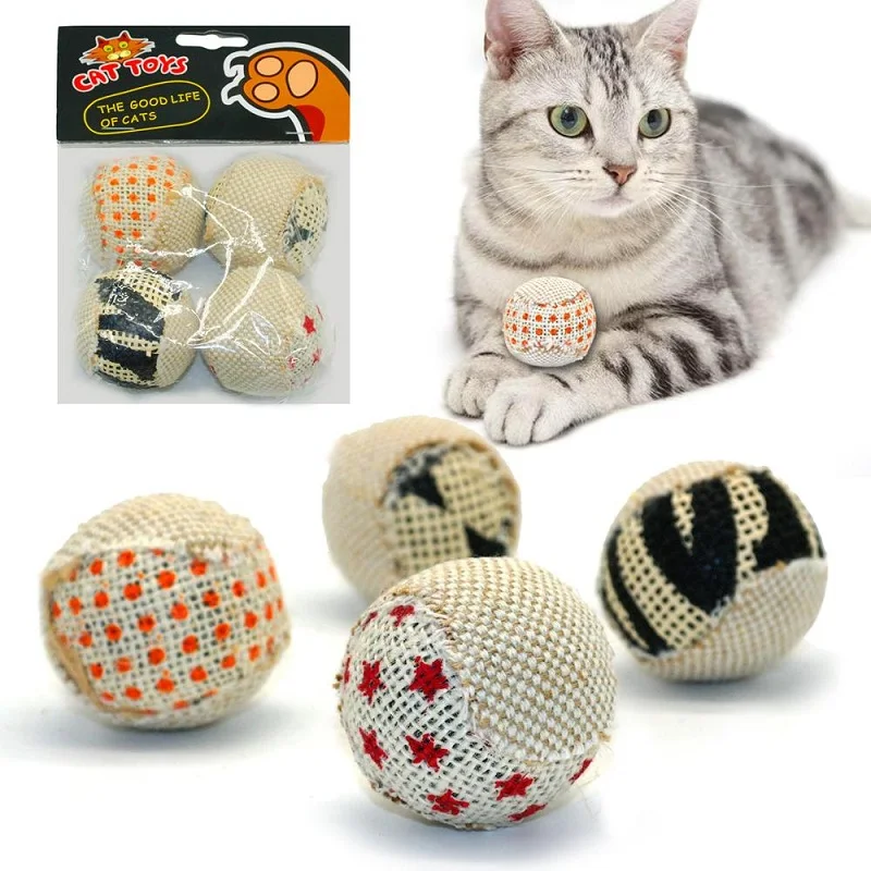 Забавные игрушки для кошек 4 шт./лот мячик интерактивный котят котята играющая в