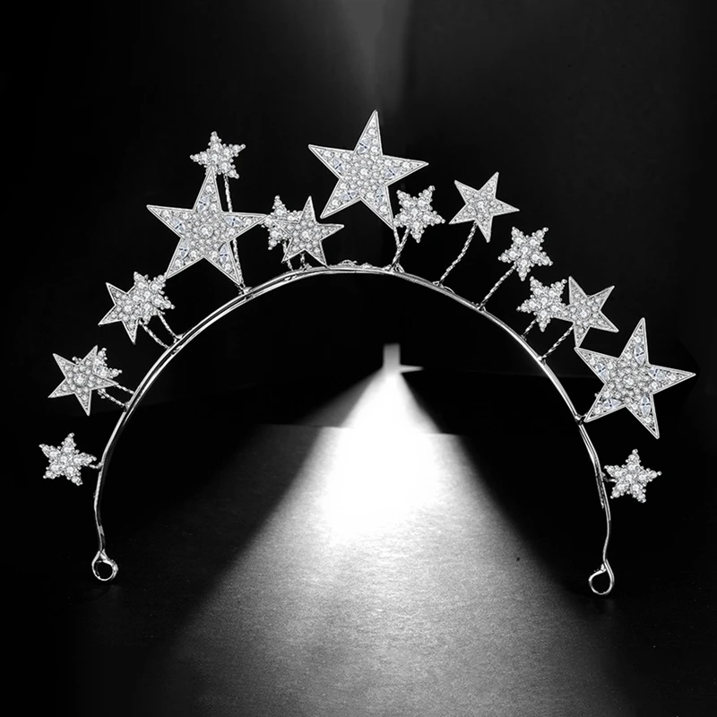 Звезда невесты корона свадебный ободок аксессуары для волос Свадебные украшения