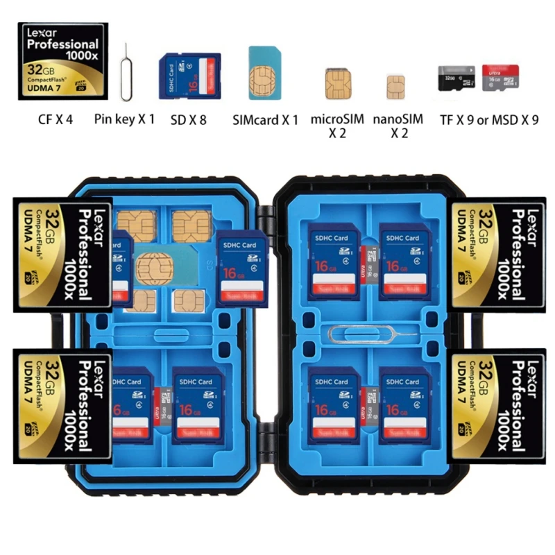 Чехол для карт памяти с USB 3 0 и устройством чтения водонепроницаемый чехол 27