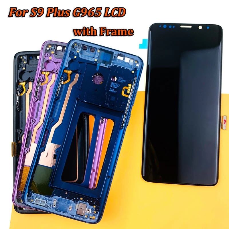 Оригинальный ЖК дисплей с рамкой для SAMSUNG Galaxy S9 + Plus G960 G965 сенсорный экран