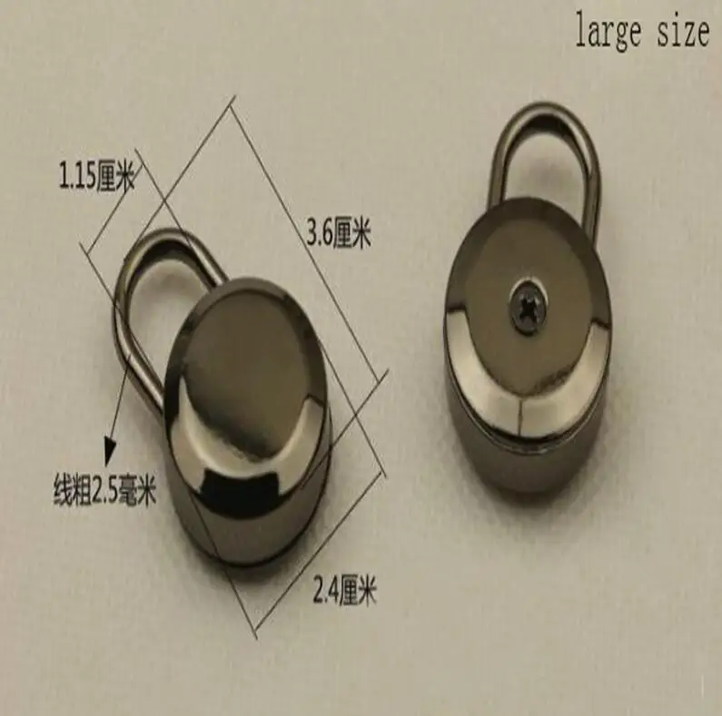 10 шт./лот аксессуары для багажа пружинный замок украшение висячего замка круглый